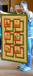 Brigitte finished her quilt from the BQ Class a couple of years ago (it was a sample!)